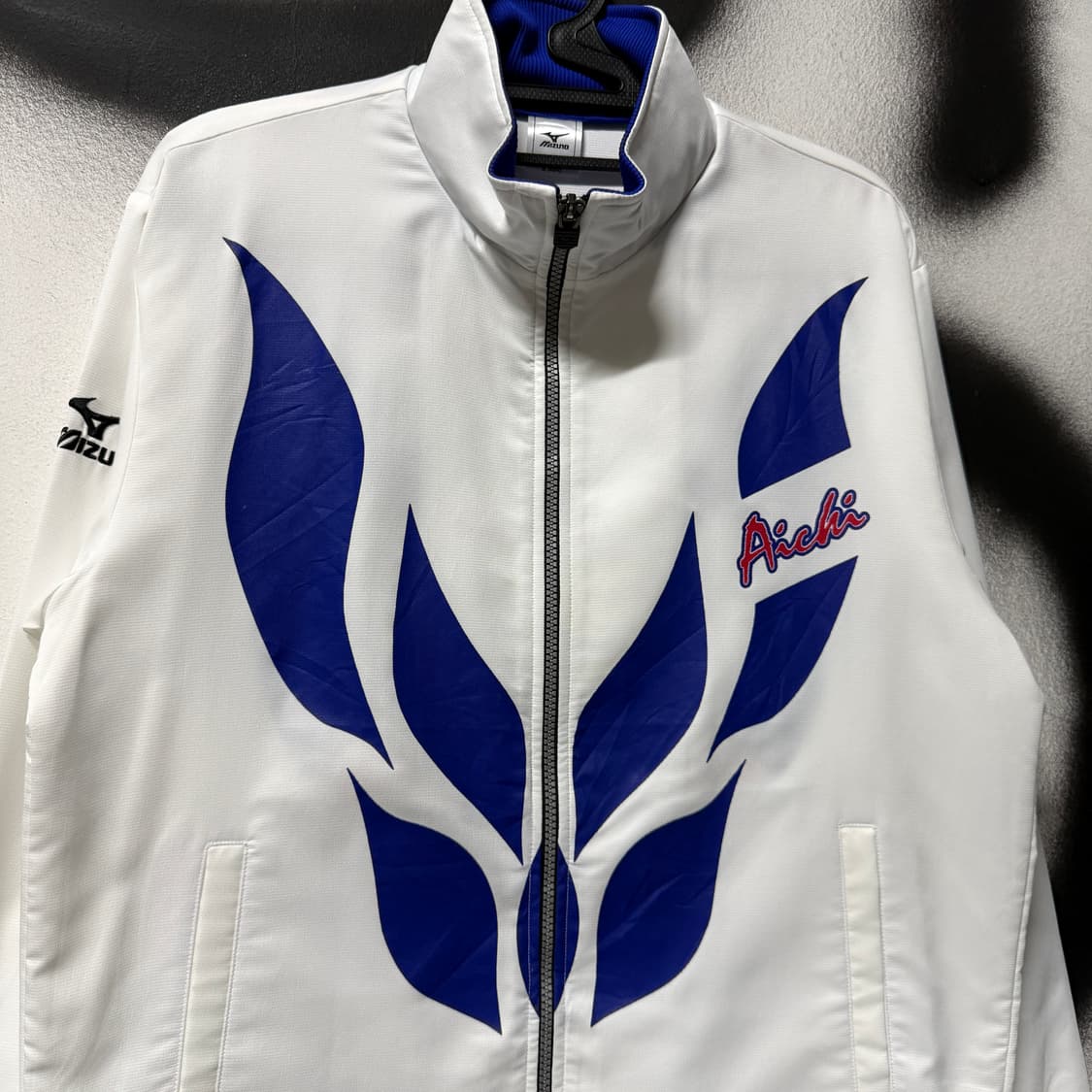 미즈노 재팬 00s 올드스쿨 빅 프린팅 집업 윈드브레이커 자켓 상품이미지3