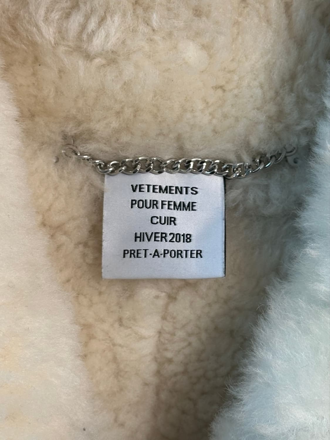 베트멍 17aw 오버사이즈 쉽스킨 레더 무스탕 / vetements 상품이미지5