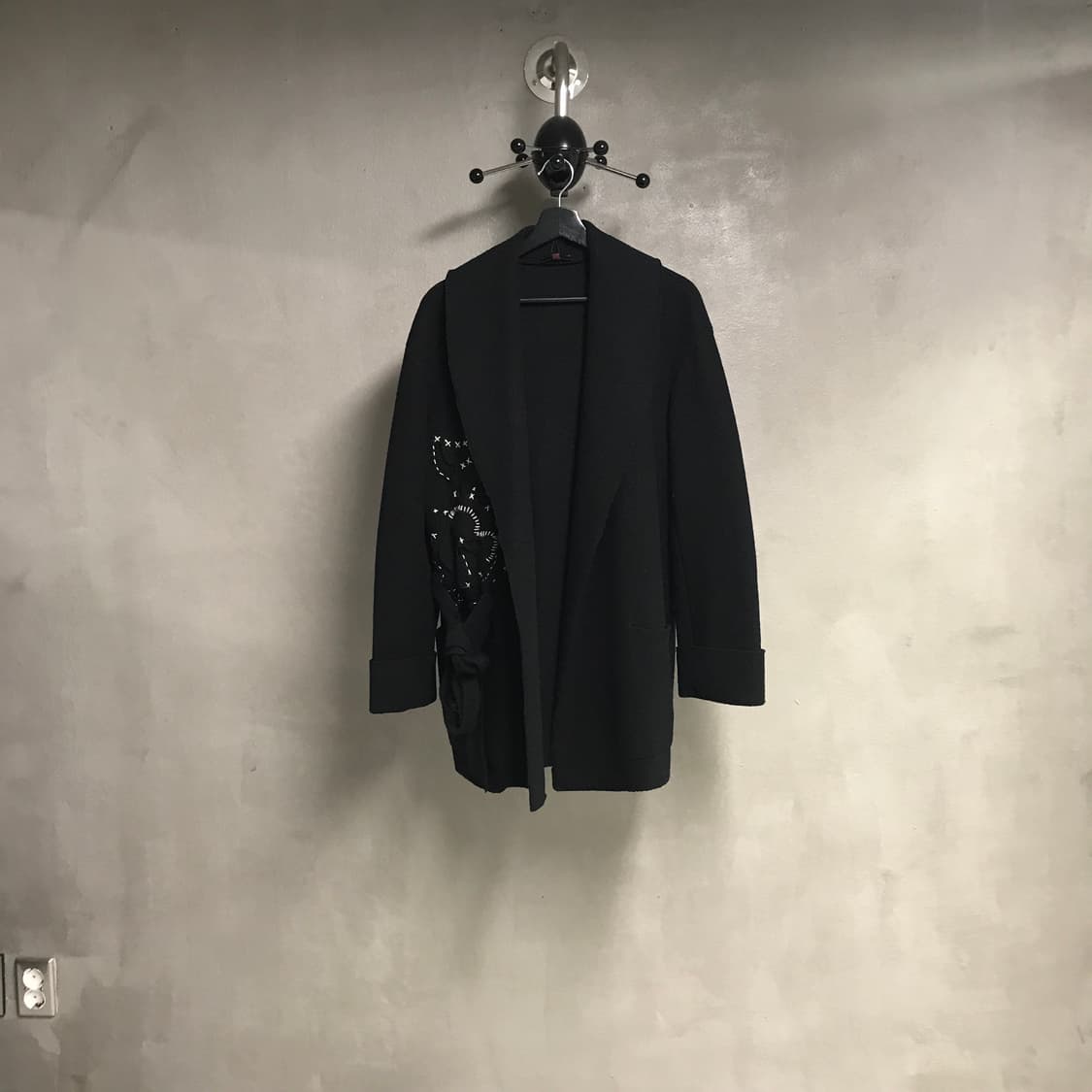 겐조 자수 코트 블랙 38(W) 상품이미지1