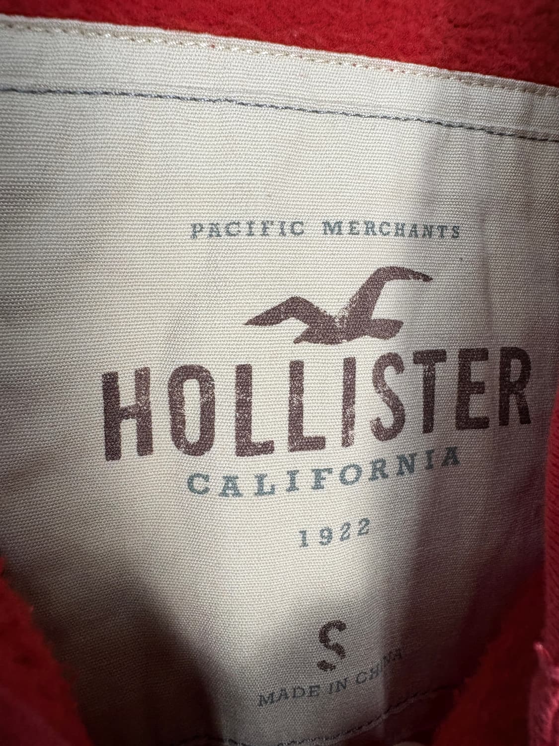 홀리스터 레드 스펠로고 후드집업 A3687 상품이미지6