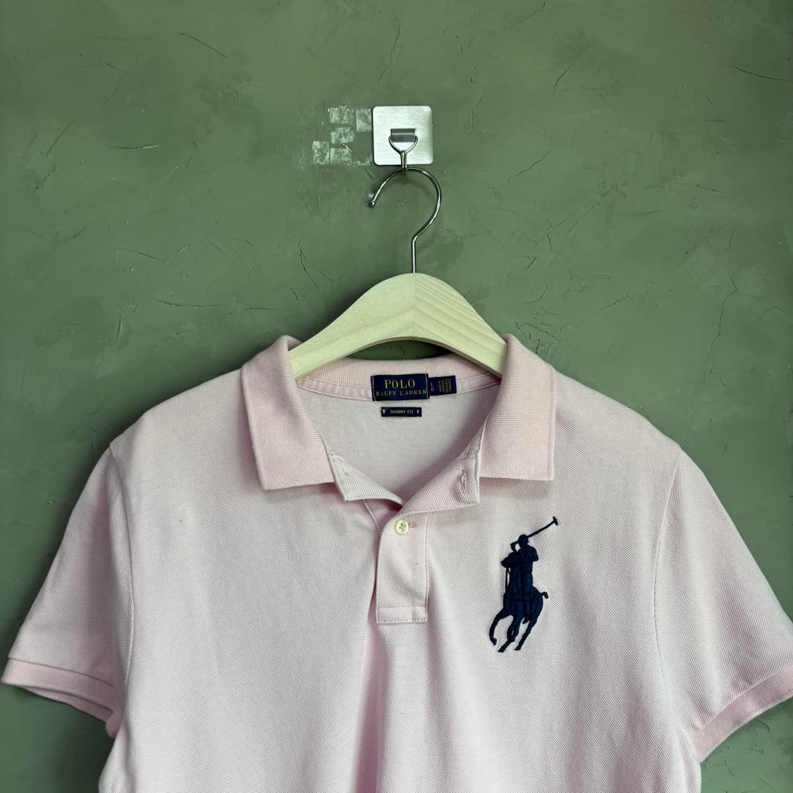 폴로 랄프로렌 빅포니 카라티 반팔 연핑크 상품이미지2