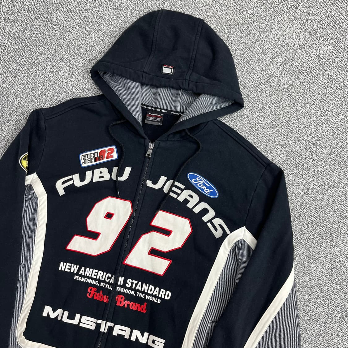 <빈티지 레이싱 후드 집업> No.1272 상품이미지5