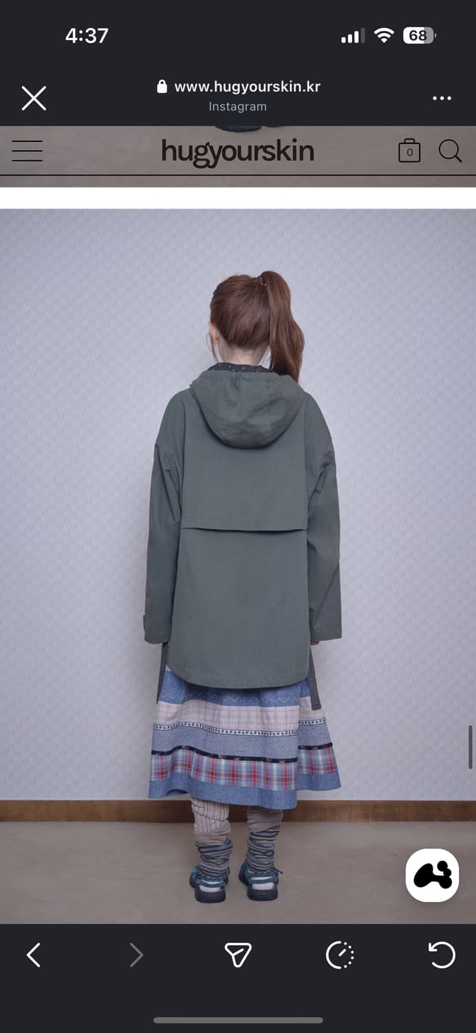 허그유어스킨 Washed field jacket (Khaki) 상품이미지6