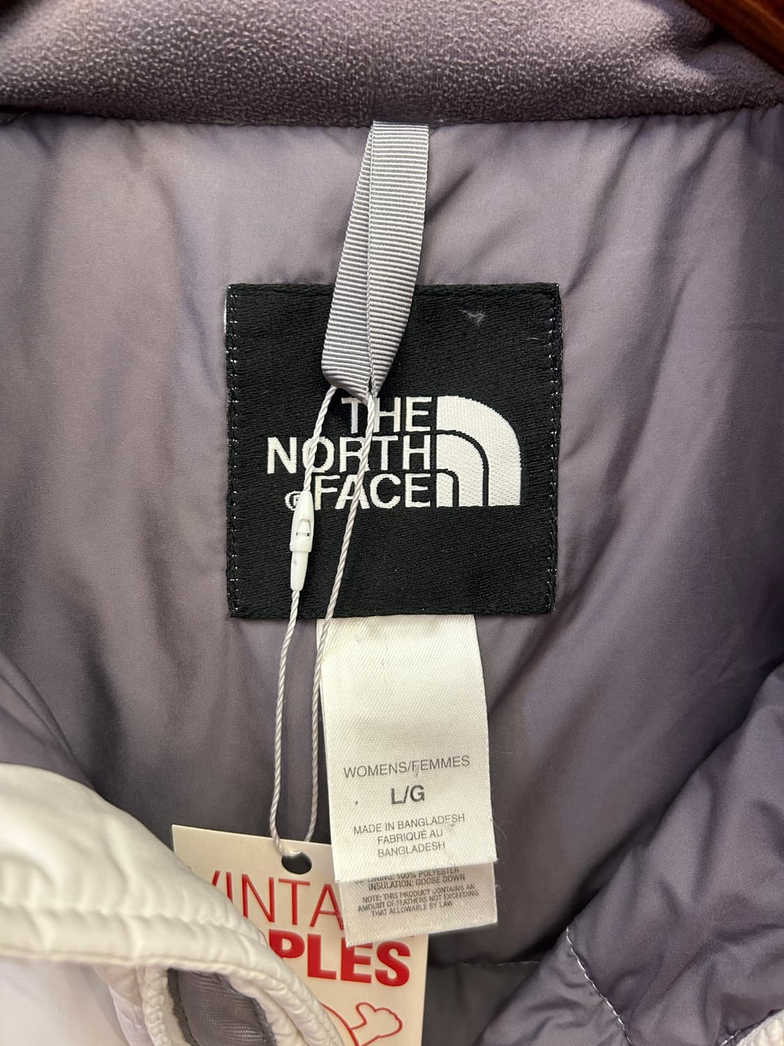 노스페이스 화이트 다운 패딩 자켓 상품이미지5