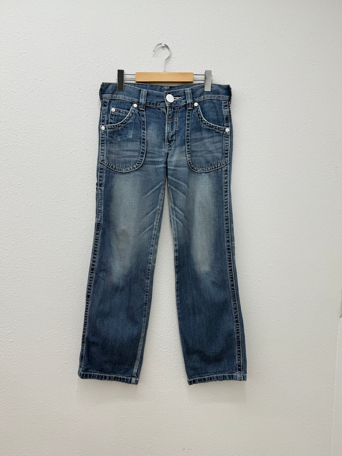 빈티지 Lee UNIION MADE 와이드 데님 팬츠 상품이미지1