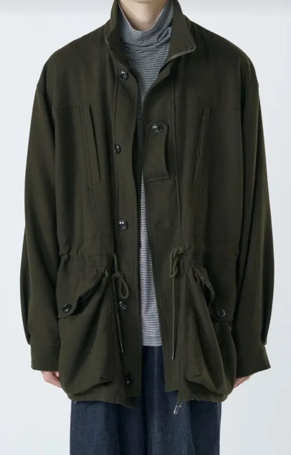 [1/S] 이얼즈어고 보일드 울 필드파카 올리브 상품이미지1