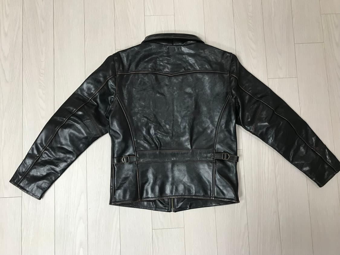 마스터레더 카페레이서 차심 카우하이드 소가죽 가죽 라이더 재킷 상품이미지5