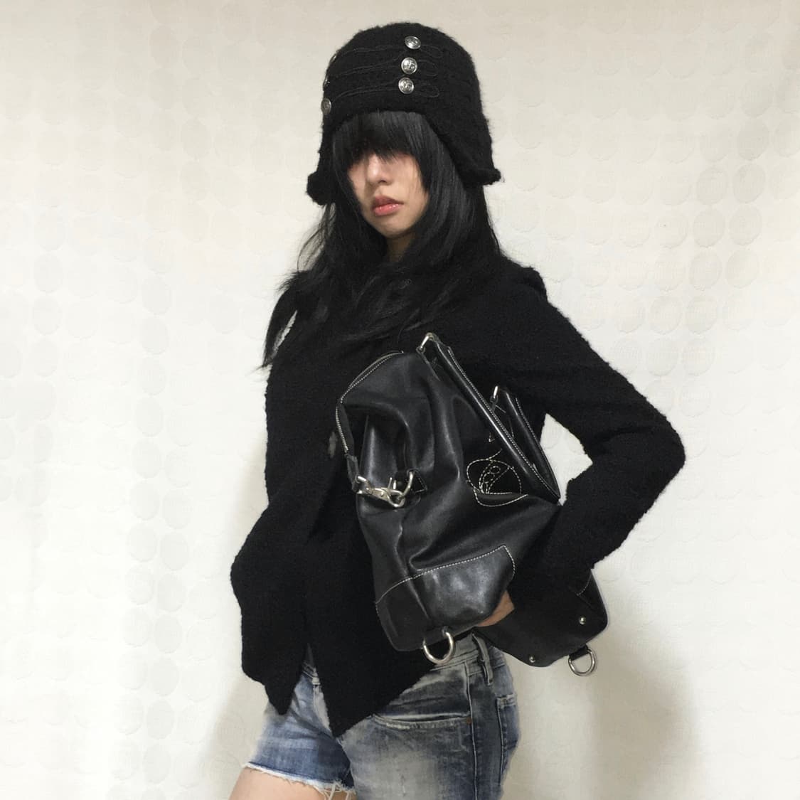 soxjeto x yamimiaogou 나폴레옹 귀덮개 니트 모자 상품이미지5