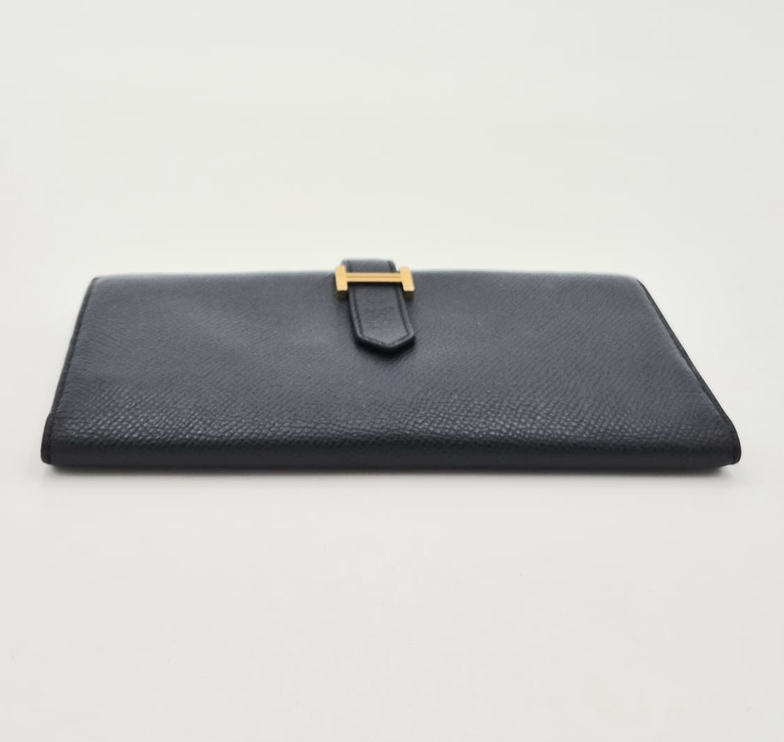 [중고명품셀렉트]에르메스 베안(Béarn) 장지갑 골드 H 버클 Y각인 상품이미지4