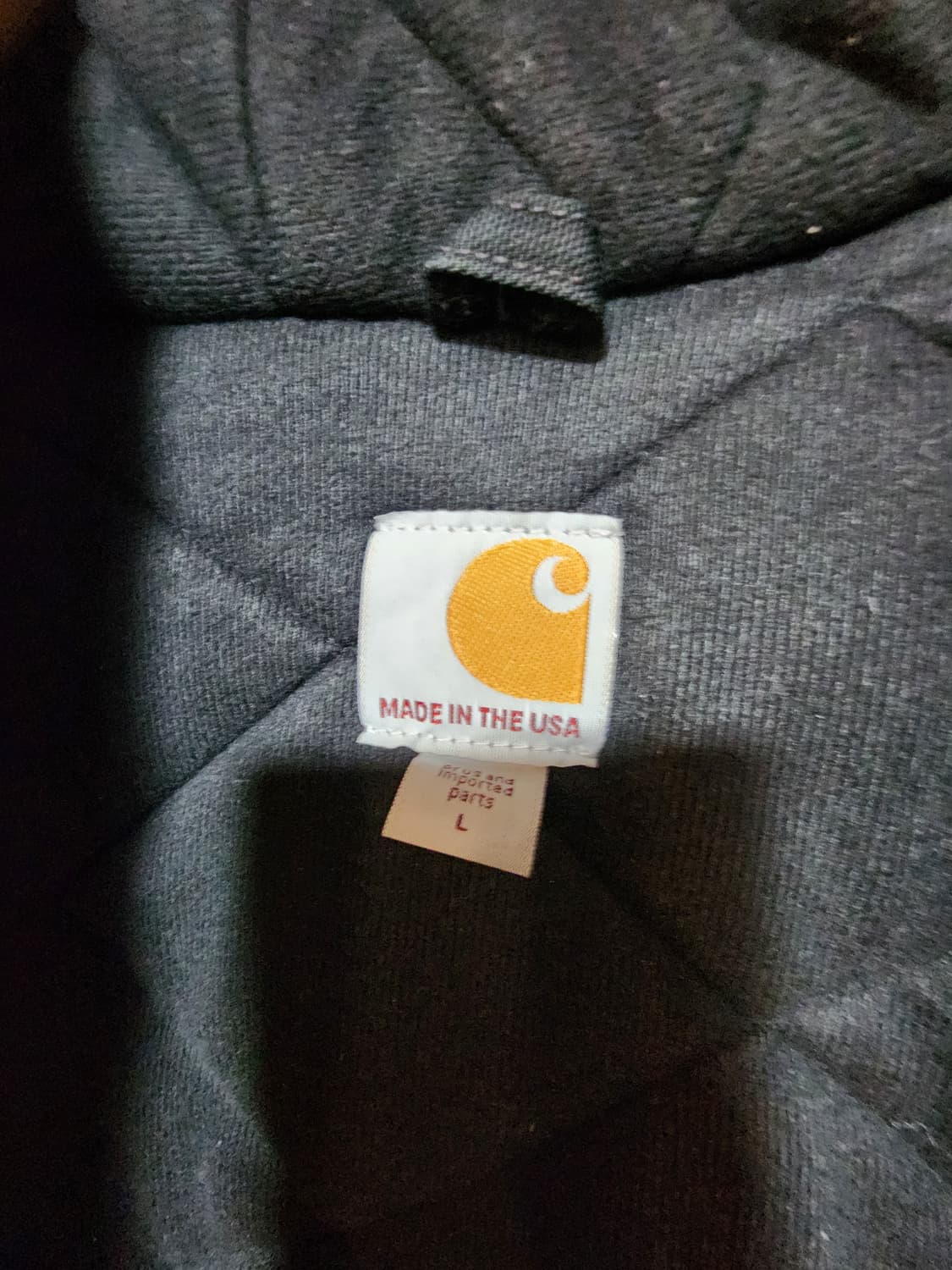 칼하트 블랙 후드 워크 자켓 점퍼 L 상품이미지3