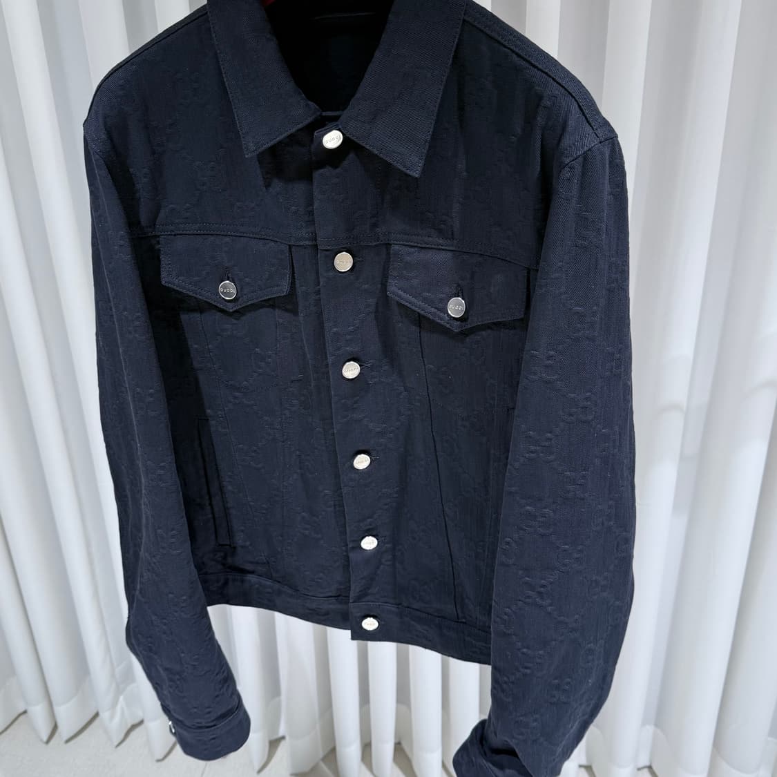 48 / 구찌 GG모노그램 자카드 블랙 신상 자켓 /25FW 상품이미지3