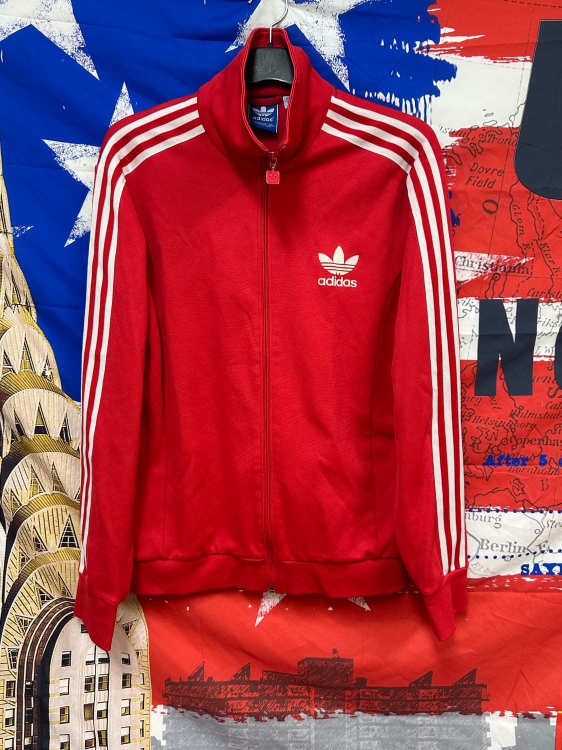 아디다스 레드 유로파 져지 트랙탑 2XL 110 상품이미지1