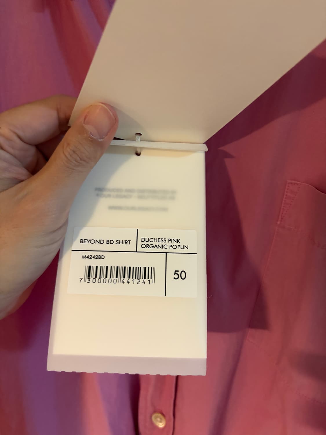 (50) 아워레가시 핑크 포플린 셔츠  상품이미지6