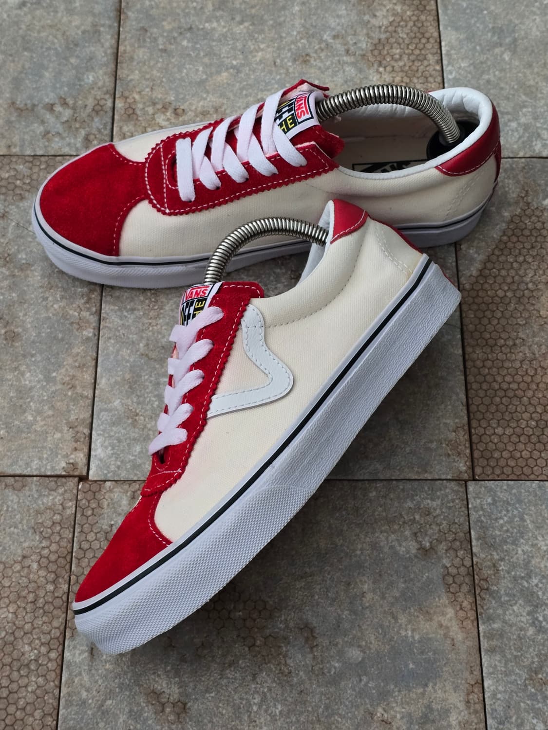 (240)반스 스포츠 레이싱 레드 크림  상품이미지3