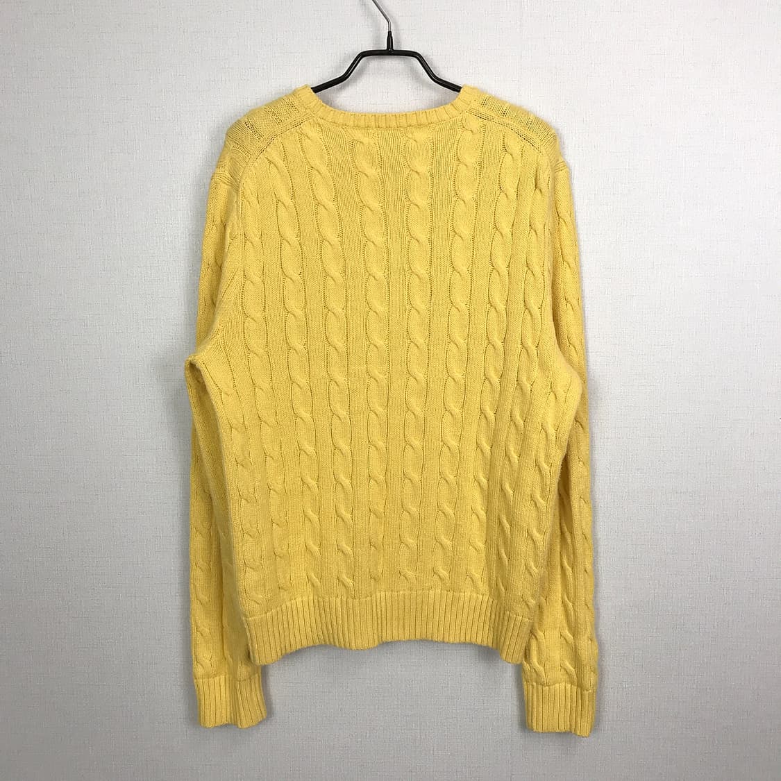 폴로 랄프로렌 꽈베기 니트 옐로우 남성M (95) 상품이미지6