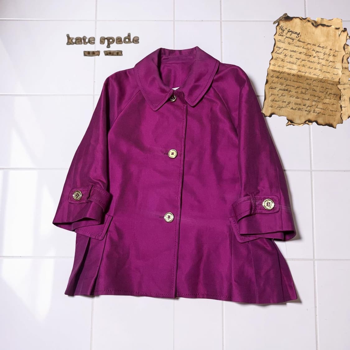 kate SpaDE Breasted Coat 상품이미지1