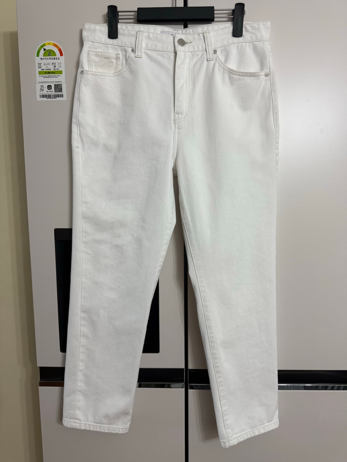 플랙 화이트진 m 사이즈 31 상품이미지2