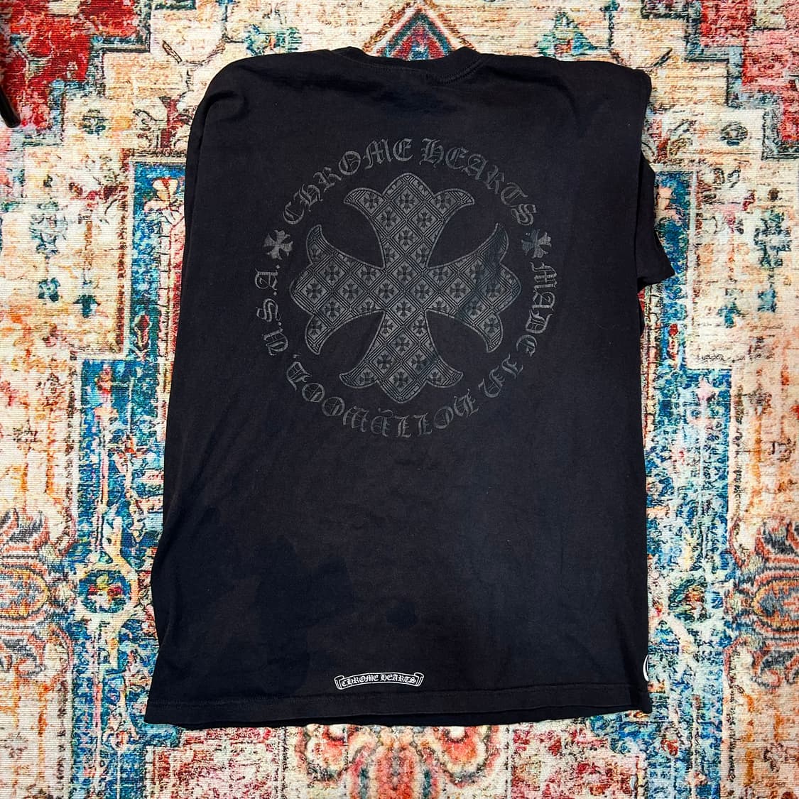 [XL] 00s 크롬하츠 CH크로스 패턴 롱슬리브(국문라벨)  상품이미지2