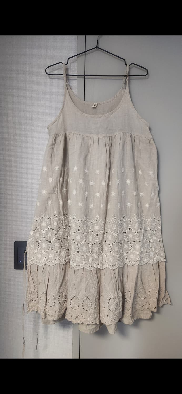 대장급 모리걸 레이어드 빈티지 나시 원피스 상품이미지1