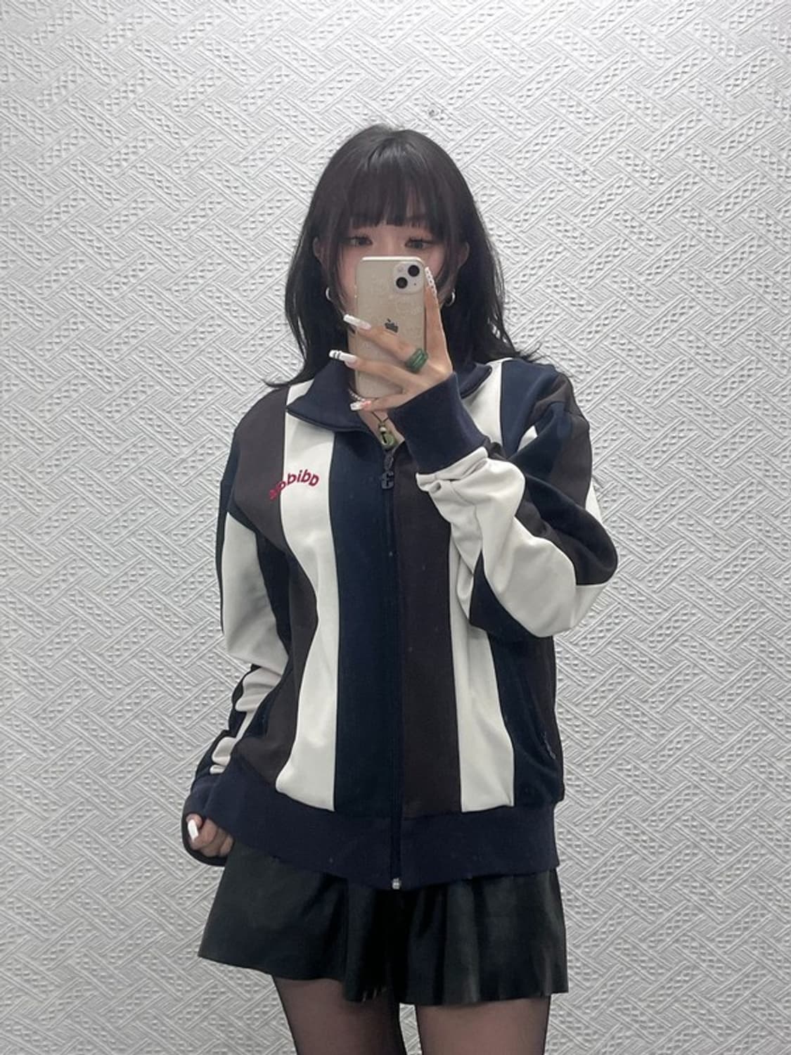 아디다스 올드스쿨 레트로 스트라이프 져지 집업 105 C10776 상품이미지2