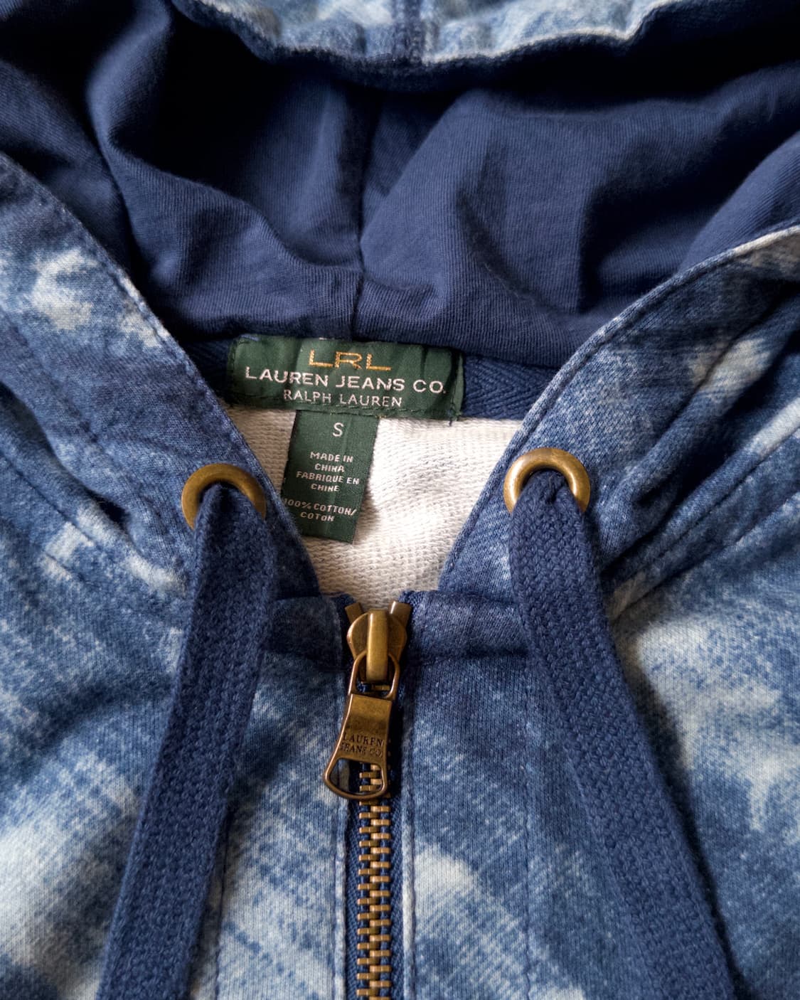 [LRL RALPH LAUREN] indigo washed hoodie 상품이미지4