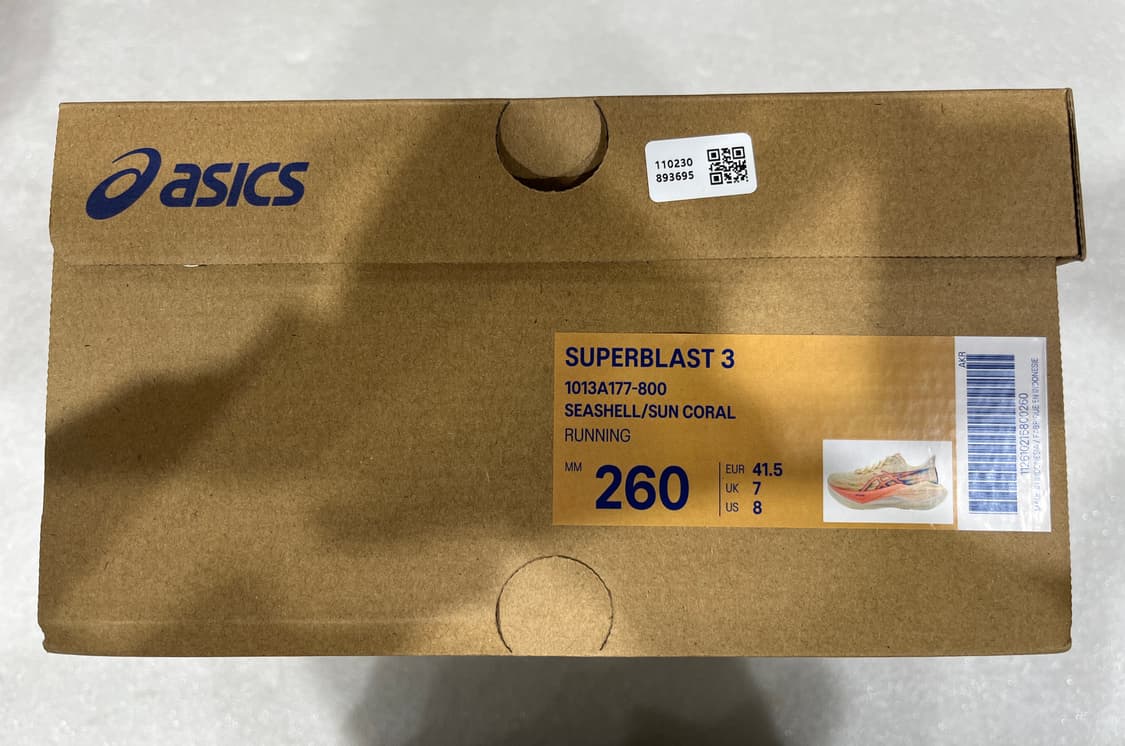 asics superblast 3 seashell sun coral 상품이미지5