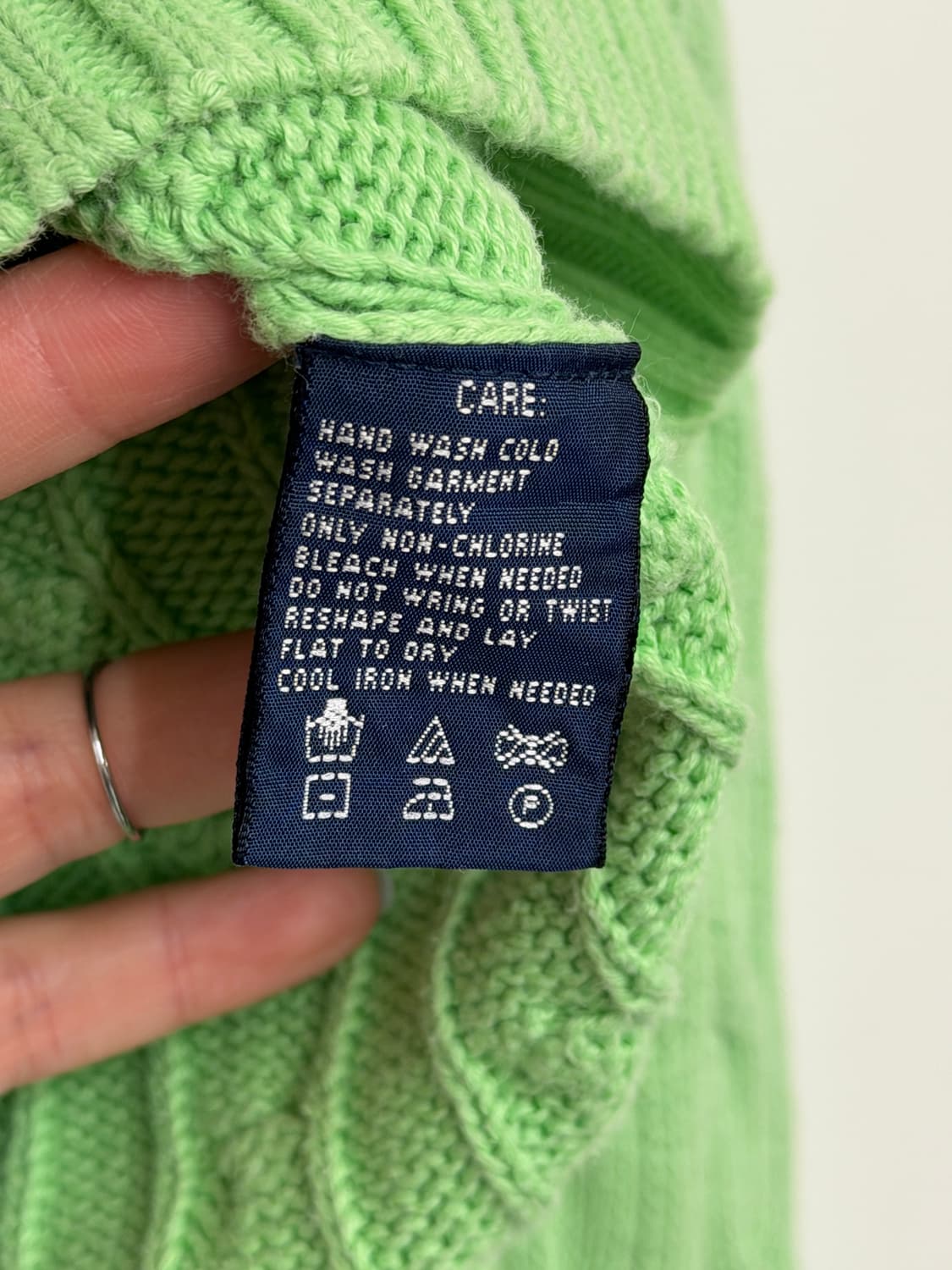 폴로 랄프로렌 브이넥 케이블니트 상품이미지5