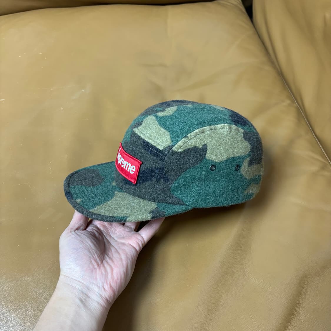 슈프림 캠프캡 모자 박스로고 우드랜드 카모 상품이미지4