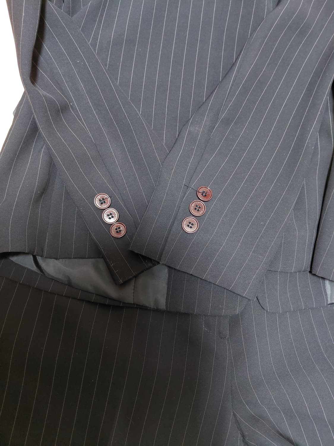 renoma 레노마 여름 네이비 스트라이프 정장 셋업 상품이미지4