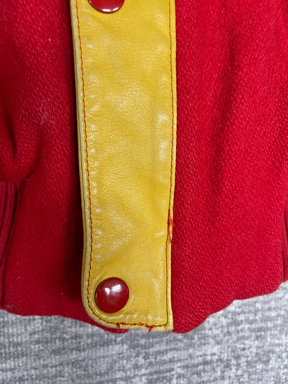 90s japan vintage 사이드레더암 바시티 상품이미지2