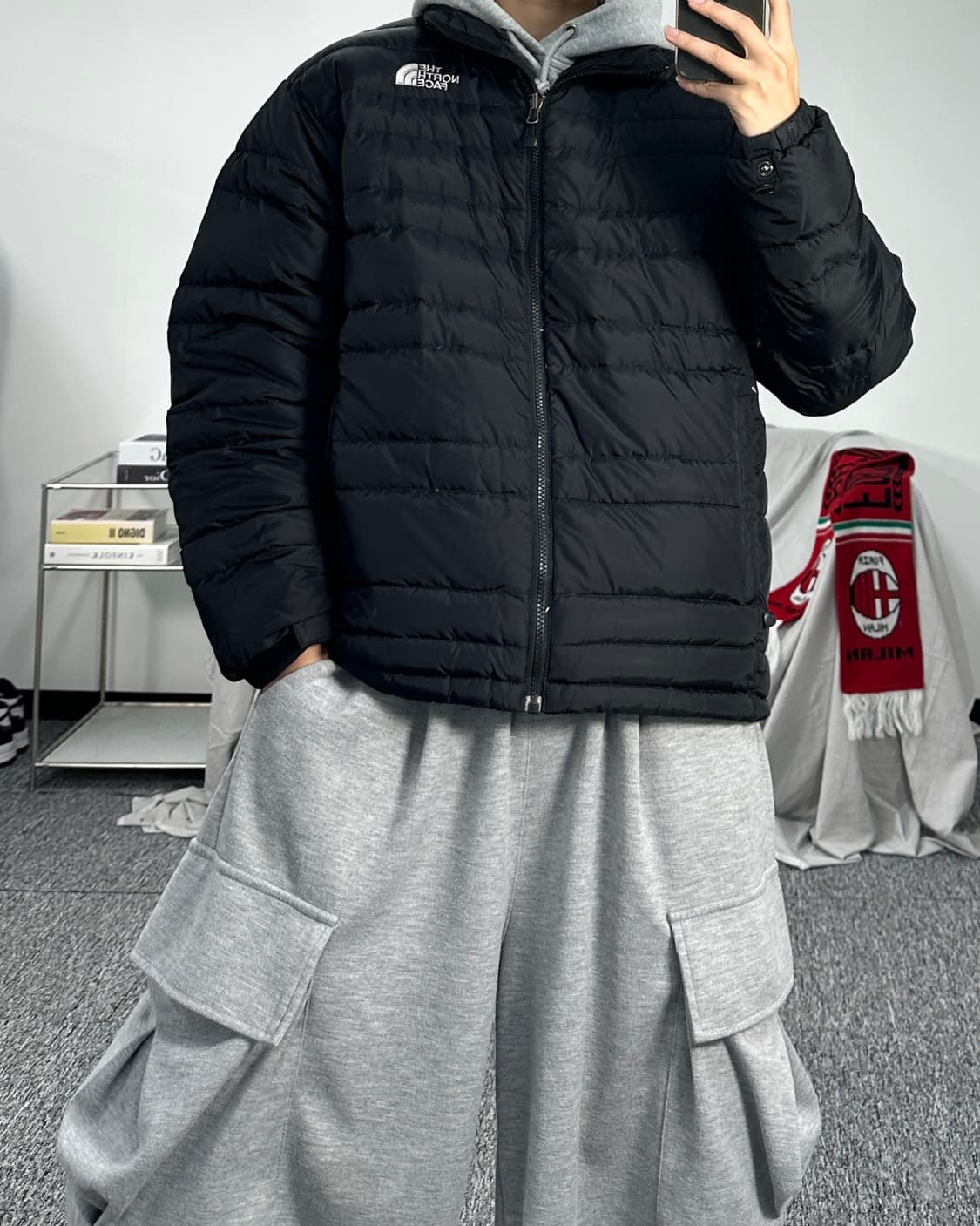 노스페이스 600 경량 패딩 100 상품이미지3