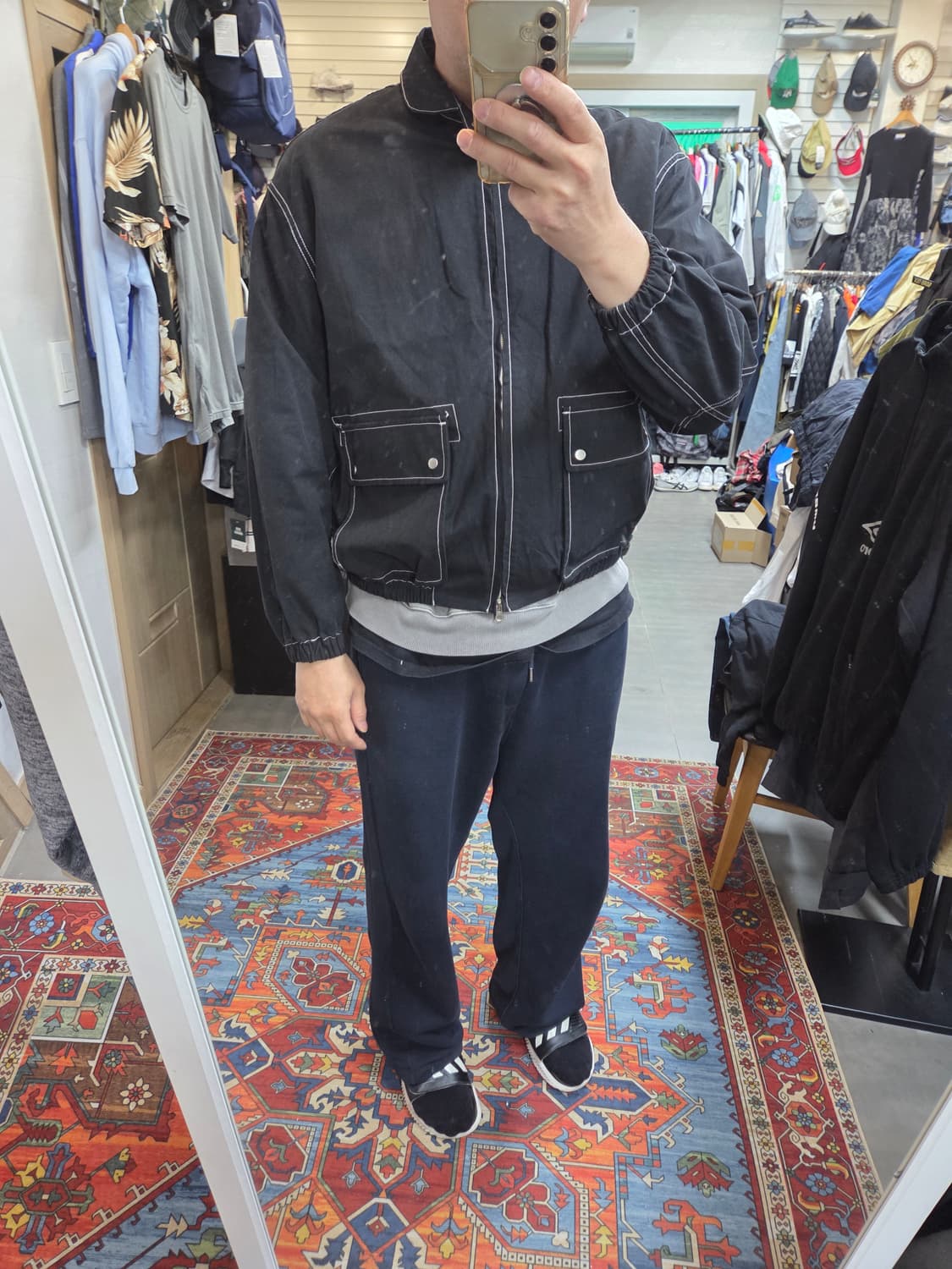 빈티지 노매이드 베르스티치 코튼 투웨이 봄버자켓 대략 L 상품이미지8