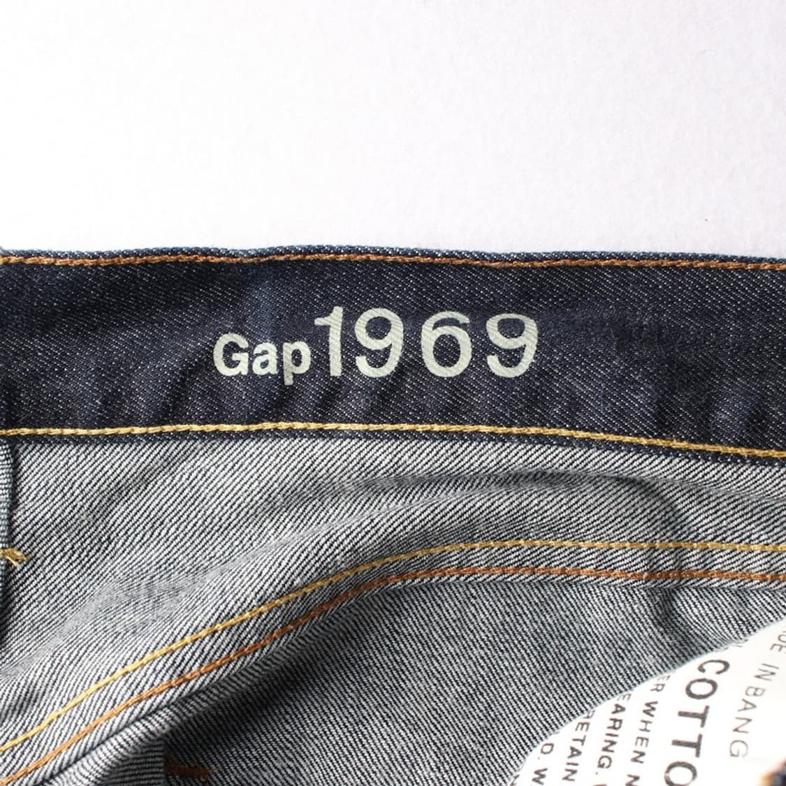 GAP 1969 다크 네이비 스트레이트 생지 데님 34 상품이미지6
