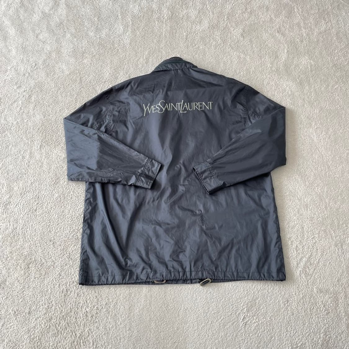 110 입생로랑 올드스쿨 백로고 바람막이 블루종 자켓 상품이미지6