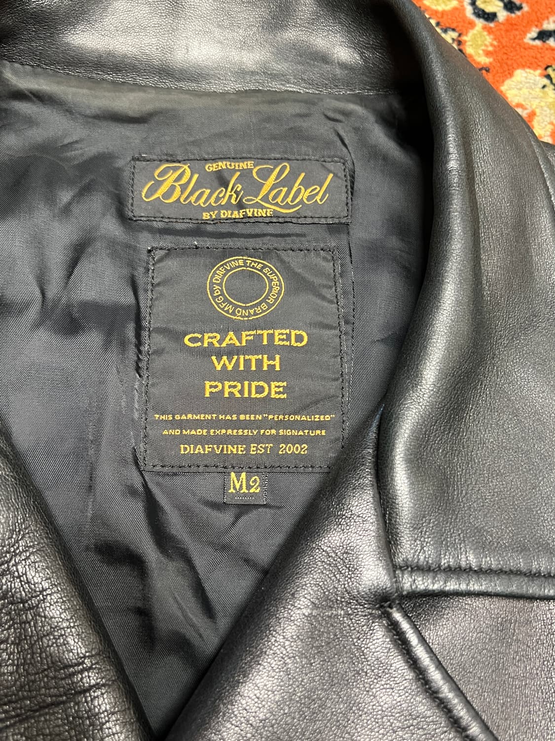 [95-100] 디아프바인 블랙라벨 라이더 자켓 블랙 M2 상품이미지5