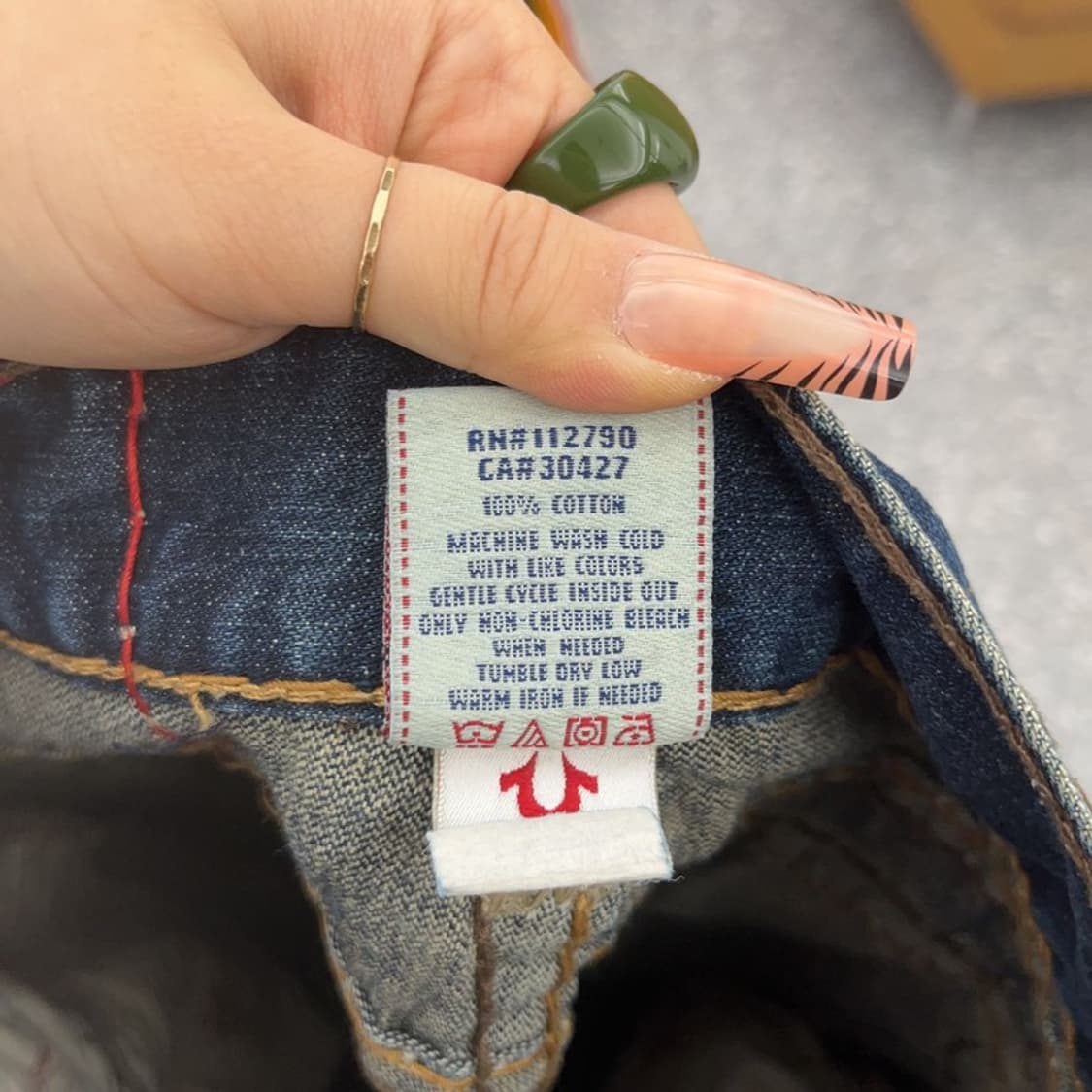 트루릴리전 빌리슈퍼티 로우라이즈 데님팬츠 28인치 C08234 상품이미지7