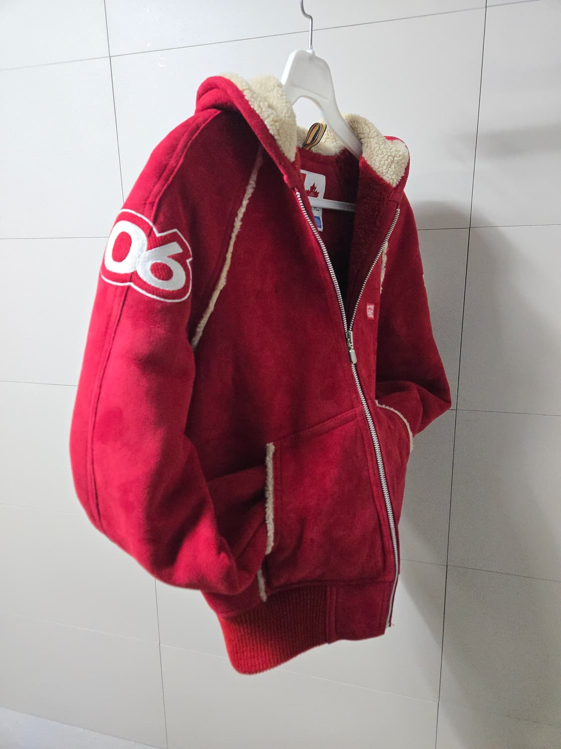 캐나다 동계 올림픽 시어잉 무스탕 후드 집업 55~66 상품이미지3