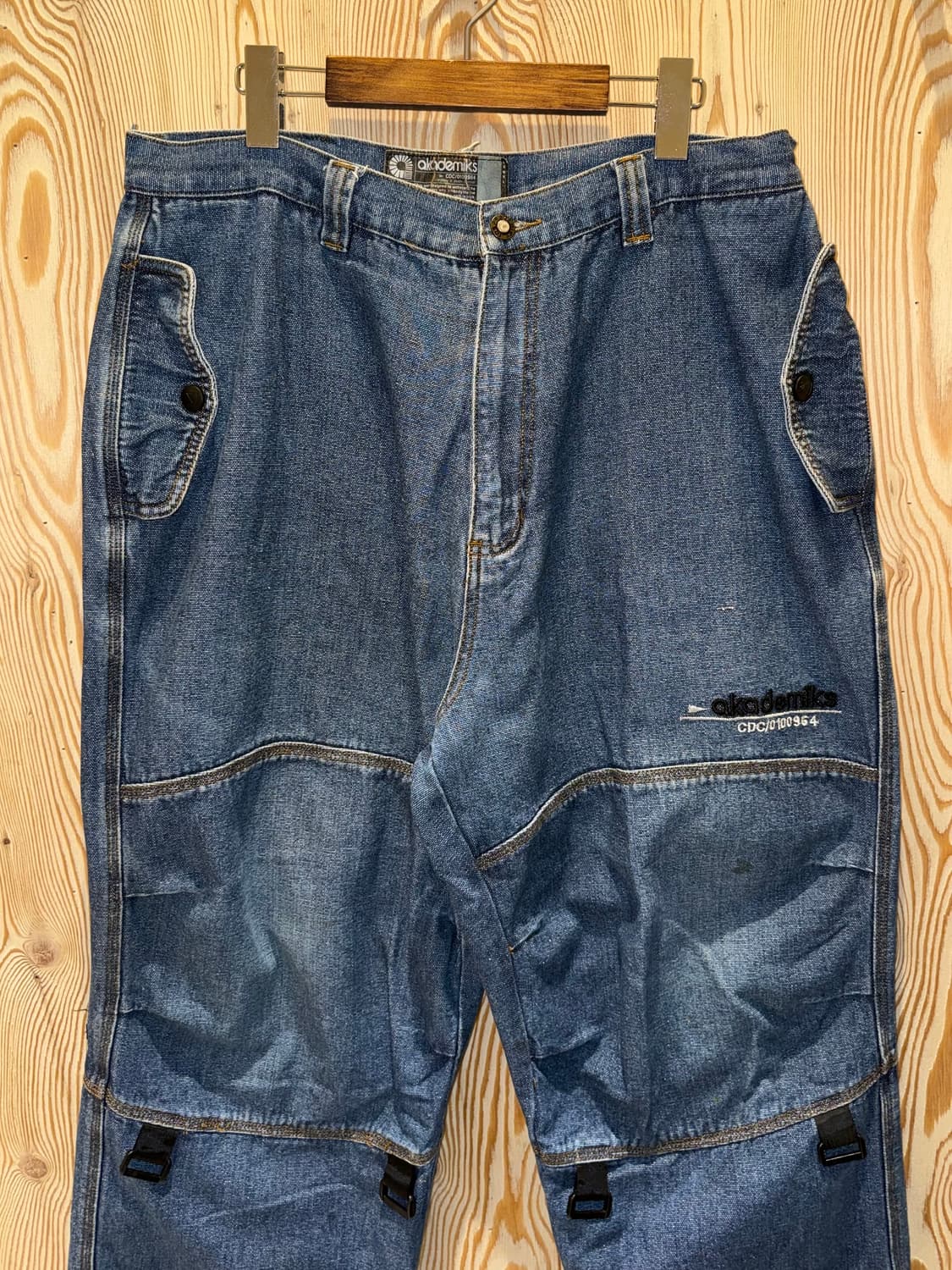 아카데믹스 데님 와이드 팬츠 상품이미지3