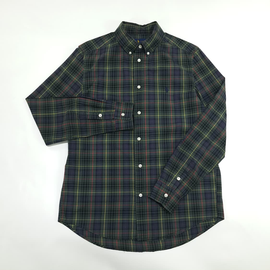 CN409W XL 폴로 랄프로렌 모던 블랙워치 타탄체크 긴팔 셔츠 남방 상품이미지2