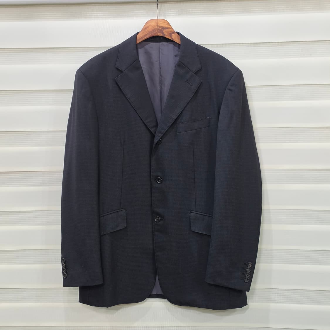 타케오키쿠치 잔체크 3버튼 블레이져 자켓- L-XL 상품이미지1