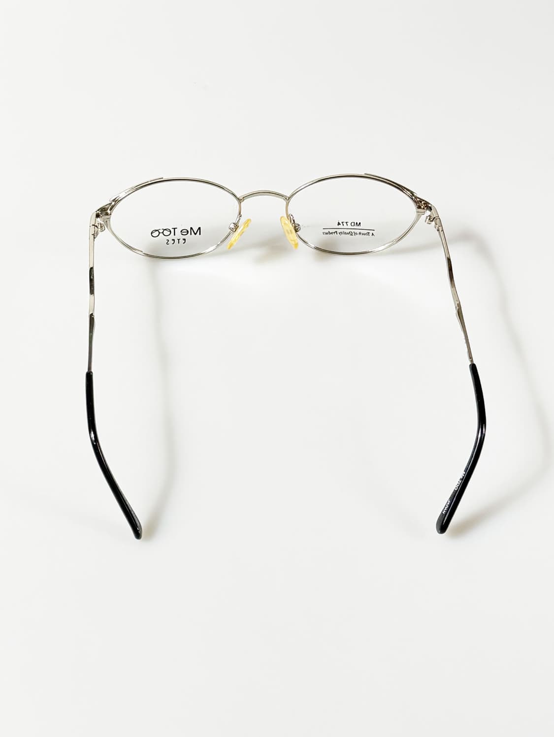 일본제 ME TOO EYES 실버 슬림 오벌 프레임 빈티지 안경 상품이미지5