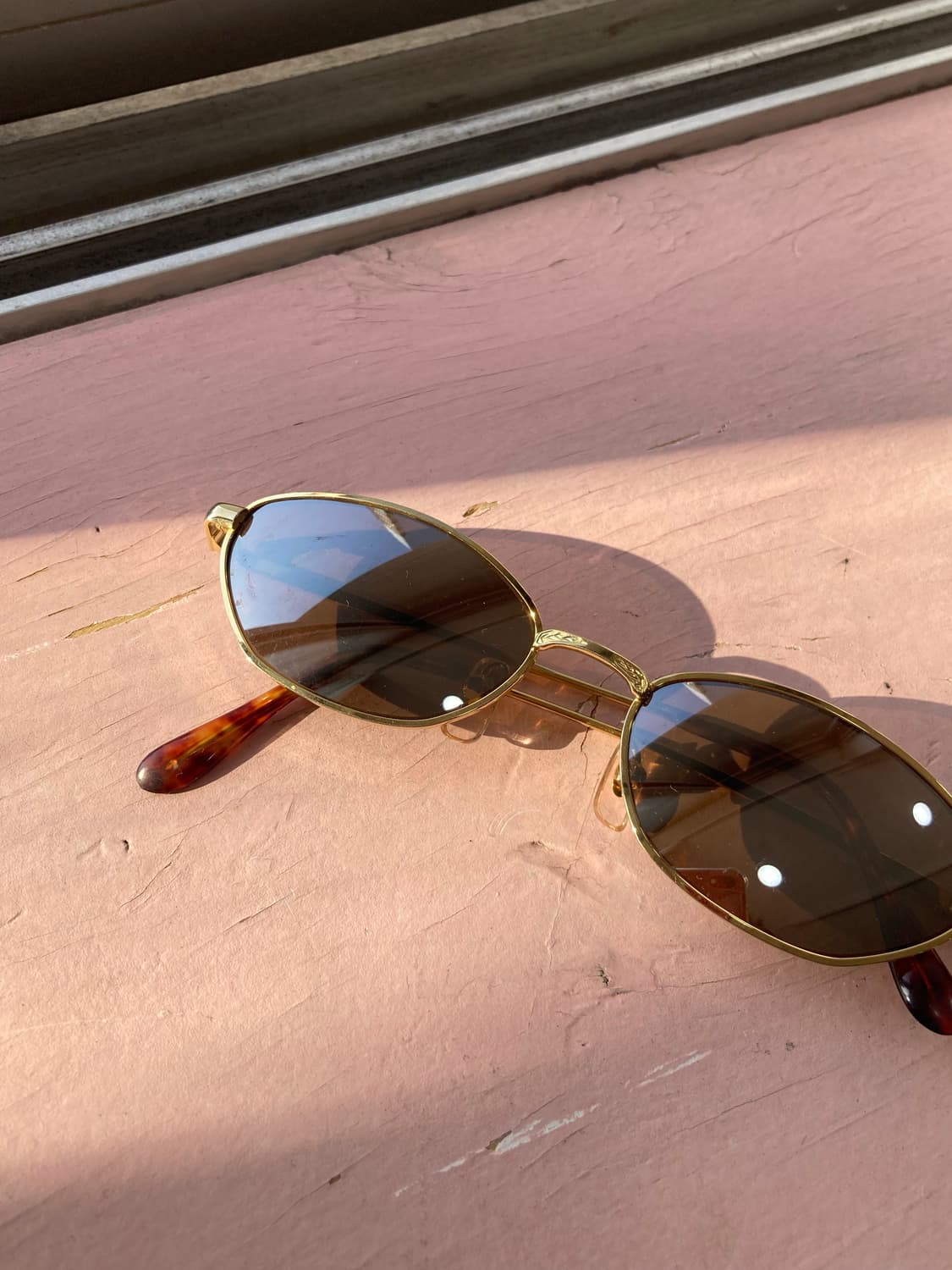빈티지 레오파드 금테 선글라스 상품이미지2