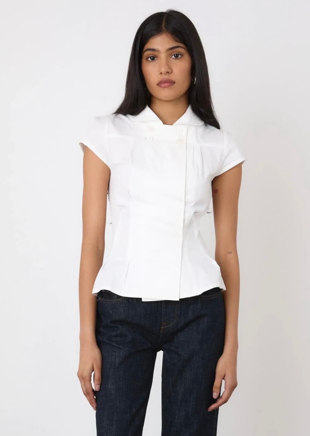 피치댄 peachy den 셔츠 화이트 상품이미지2
