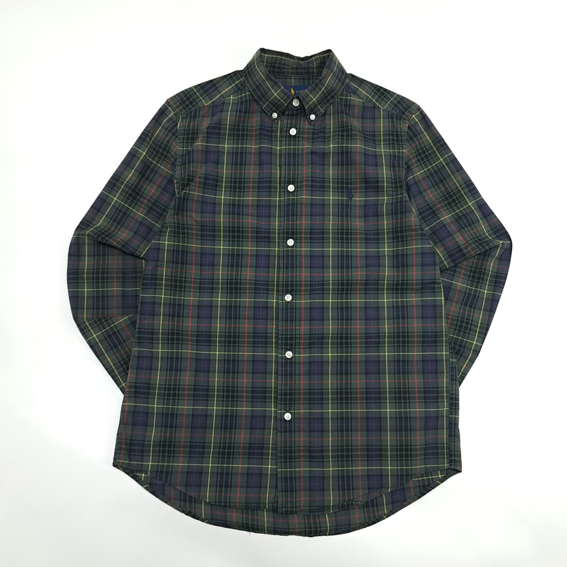 CN409W XL 폴로 랄프로렌 모던 블랙워치 타탄체크 긴팔 셔츠 남방 상품이미지1