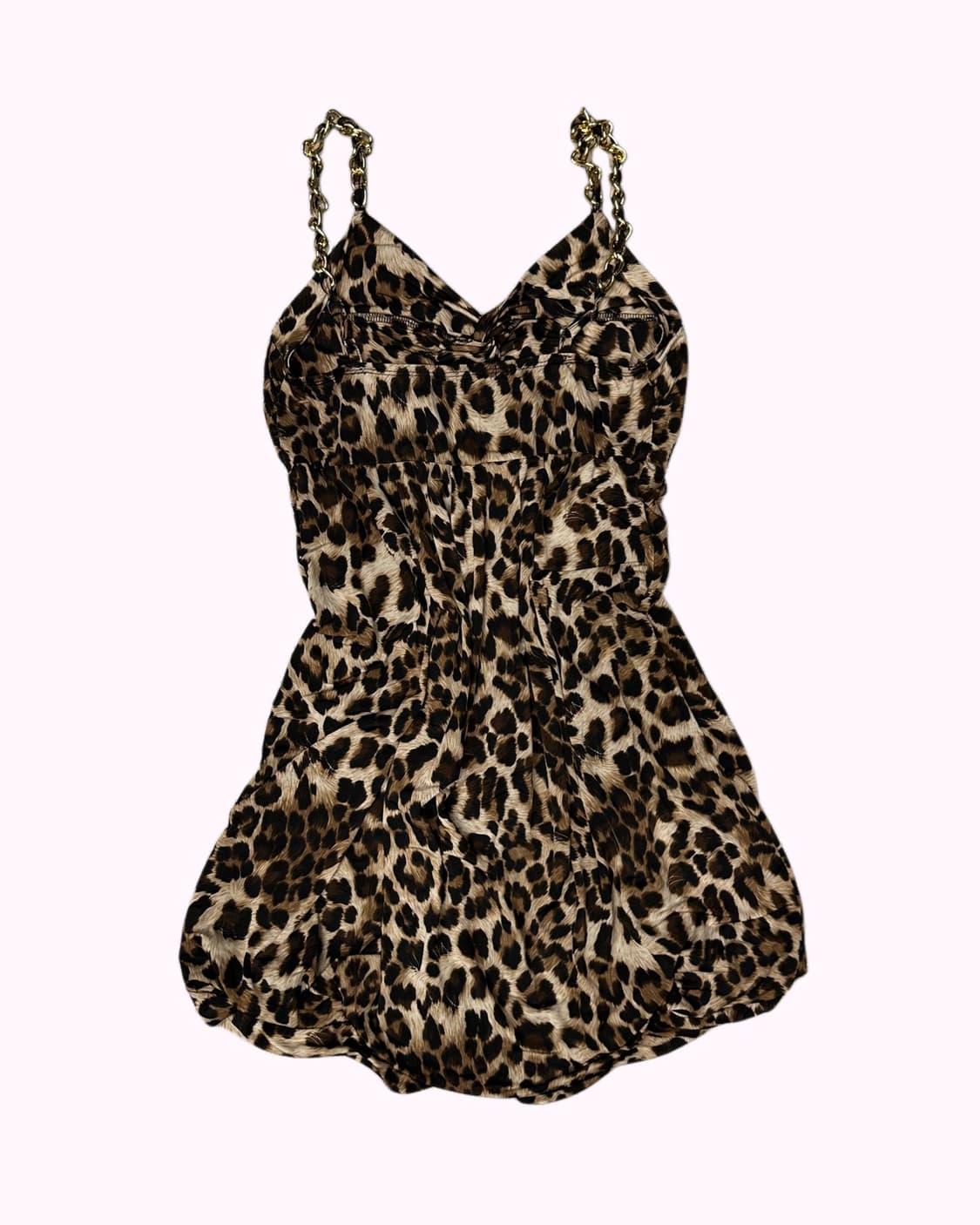 KNICK KNACK leopard chain gyaru dress 상품이미지3