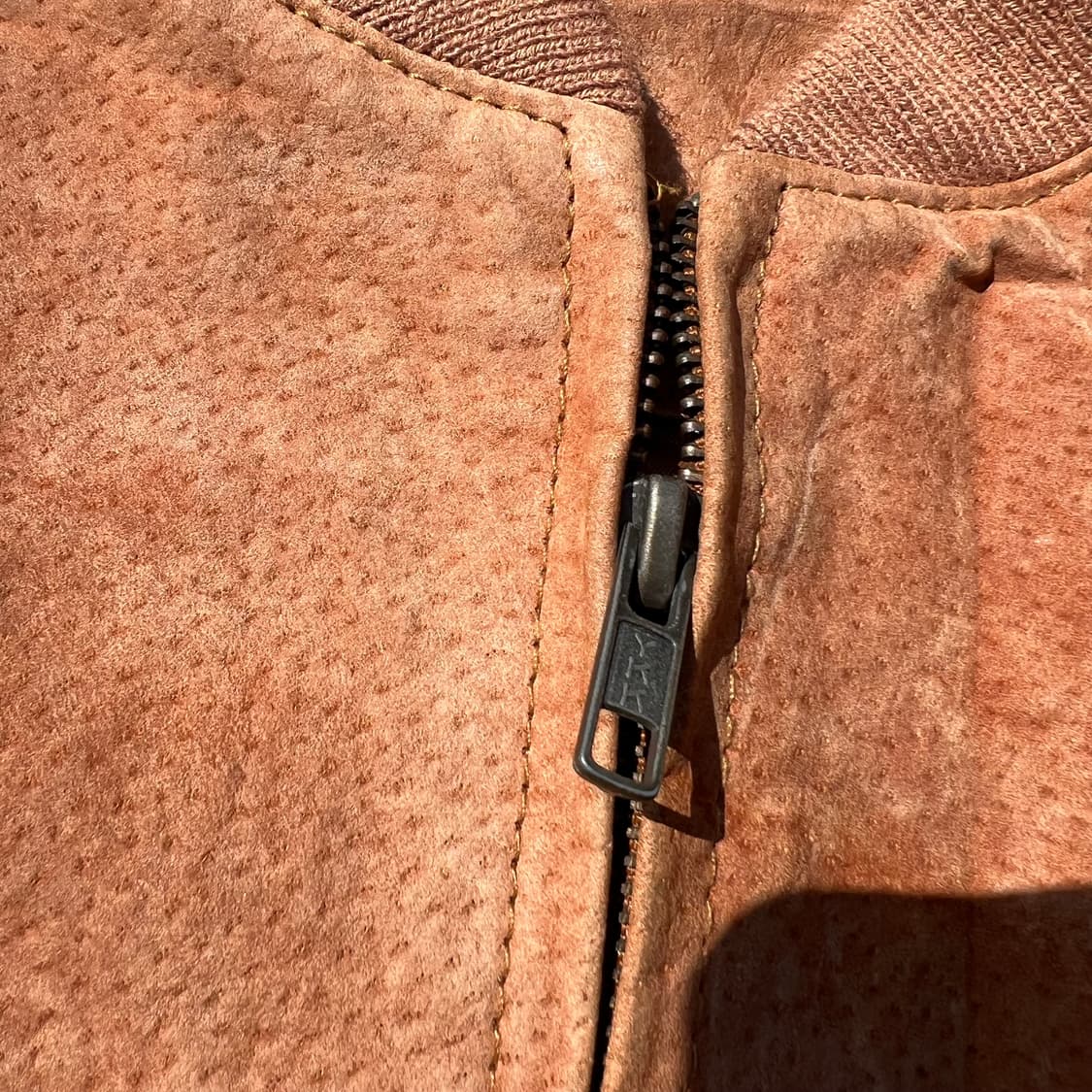 덴마크 빈티지 돈피 스웨이드 봄버 자켓 상품이미지3