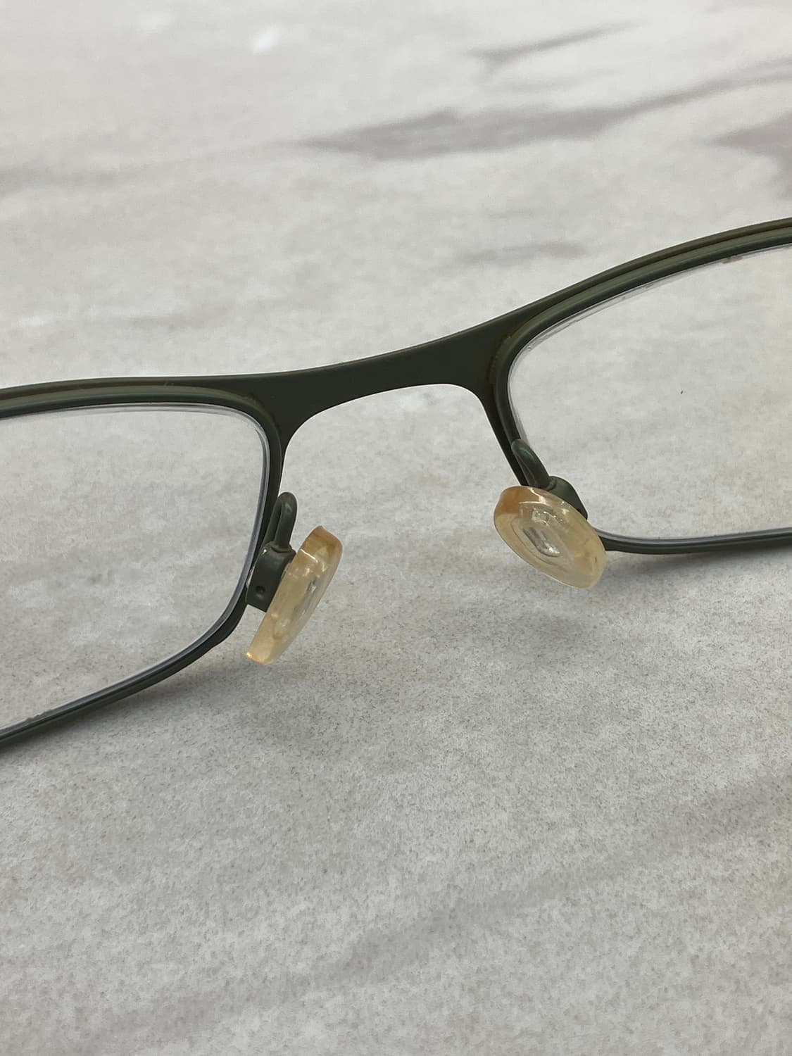 다비도프 Davidoff  엔틱 골드그린 티타늄 스퀘어 반무테 안경 상품이미지4