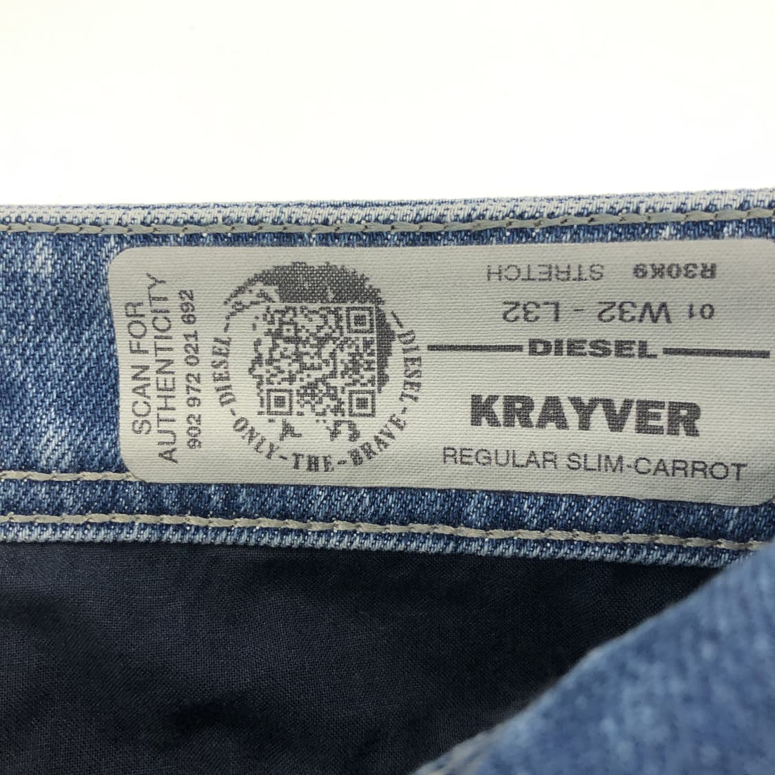 디젤 KRAYVER 레귤러 캐롯핏 청바지 32 인치  상품이미지5