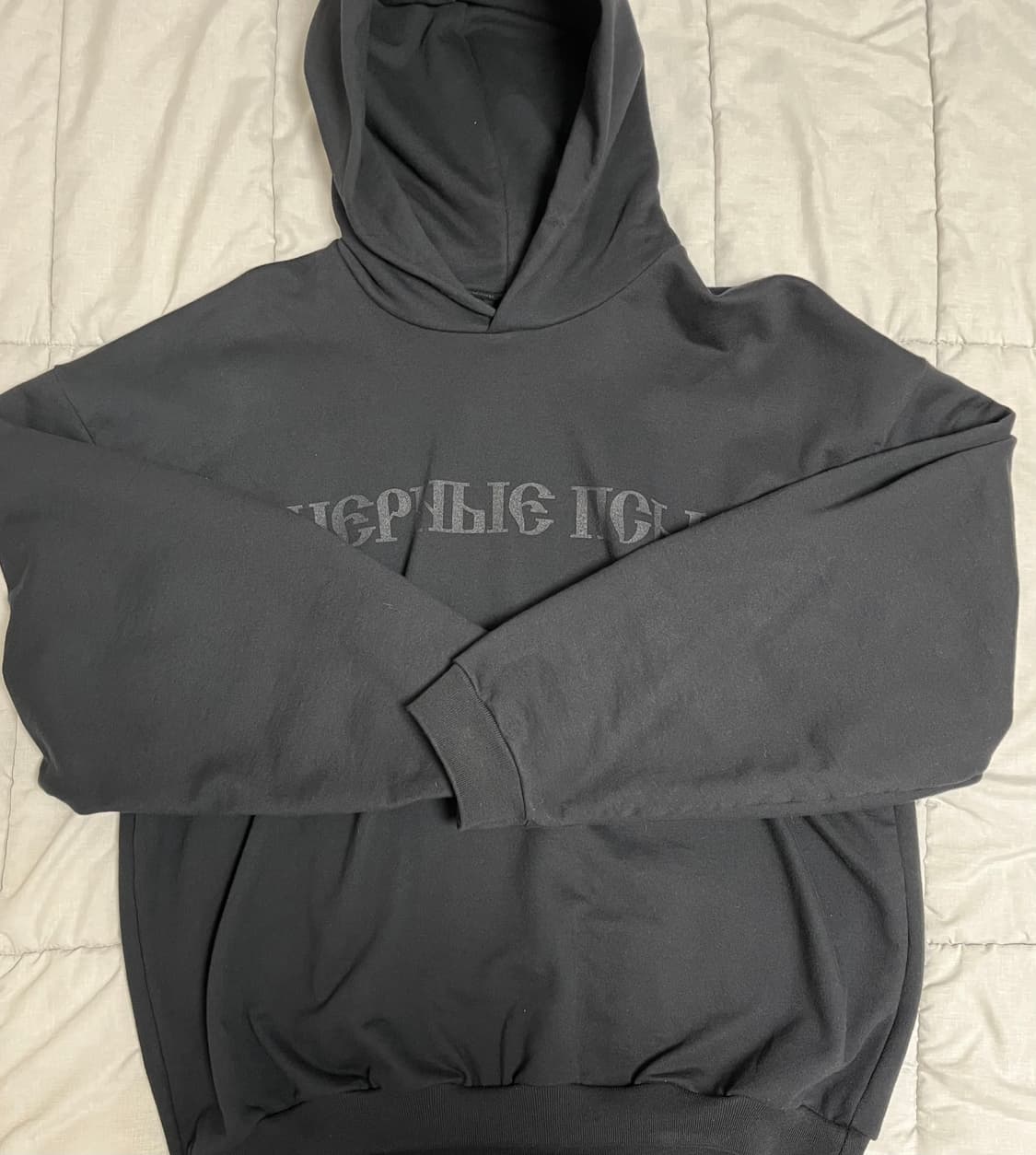 이지 x 고샤 YZY 블랙 독스 후드 상품이미지1