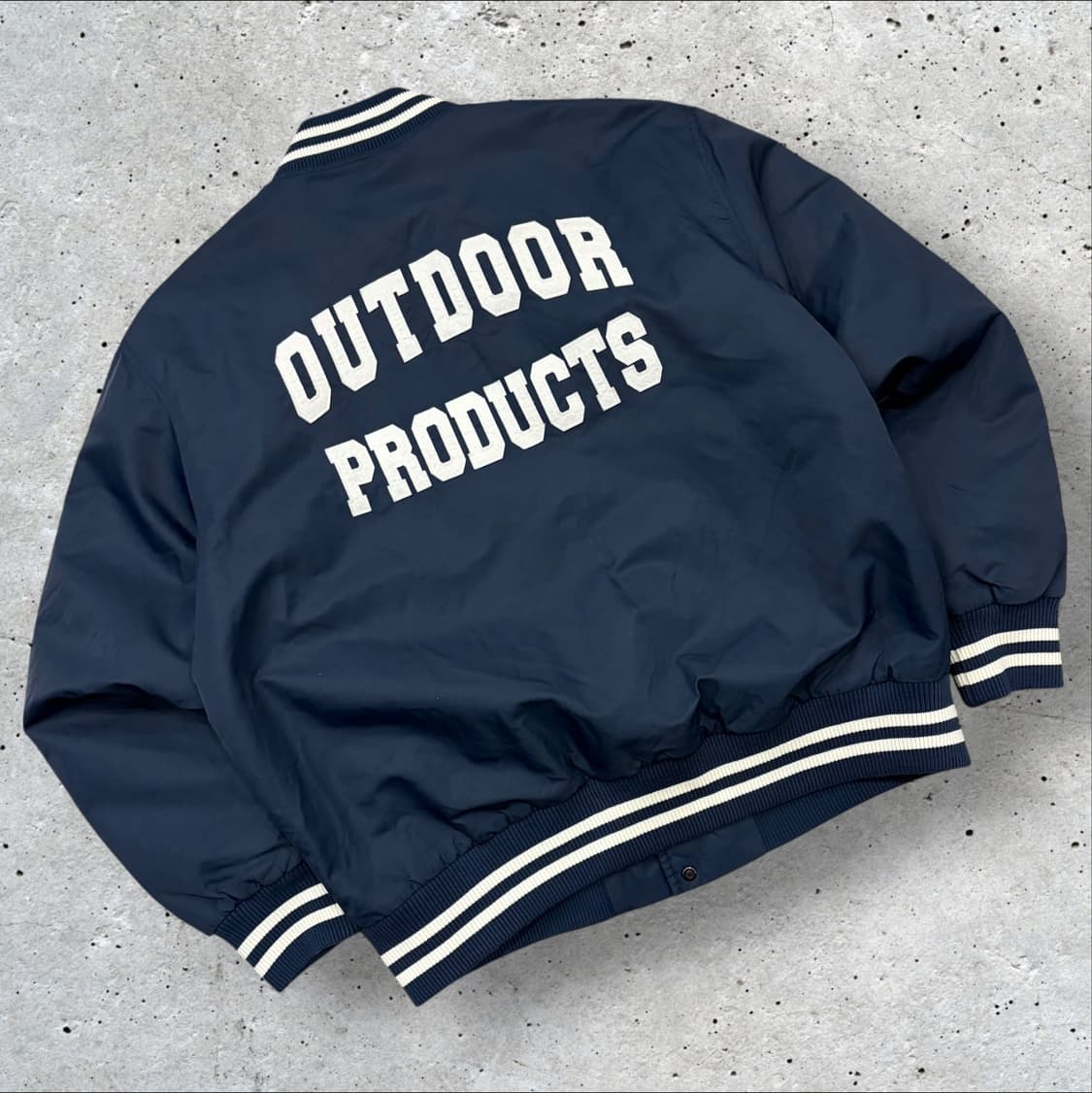 [M] 아웃도어 프로덕츠 네이비색 바시티 자켓 B739 상품이미지1